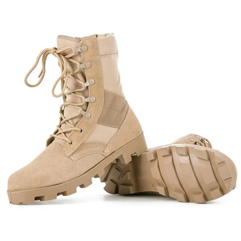 Premium Men's Tactical Desert Combat Boots – Tan Beige
