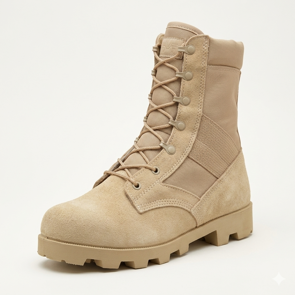 Premium Men's Tactical Desert Combat Boots – Tan Beige